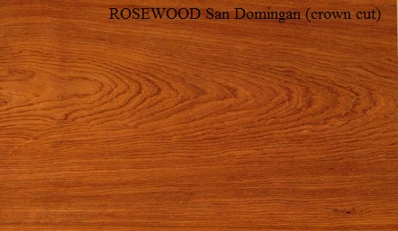 Rosewood San Domingan Crown Wood Veneer